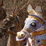 Up-close-clay-horse-of-Aiyanar-Temple-Chettinad-Tamil-Nadu-India